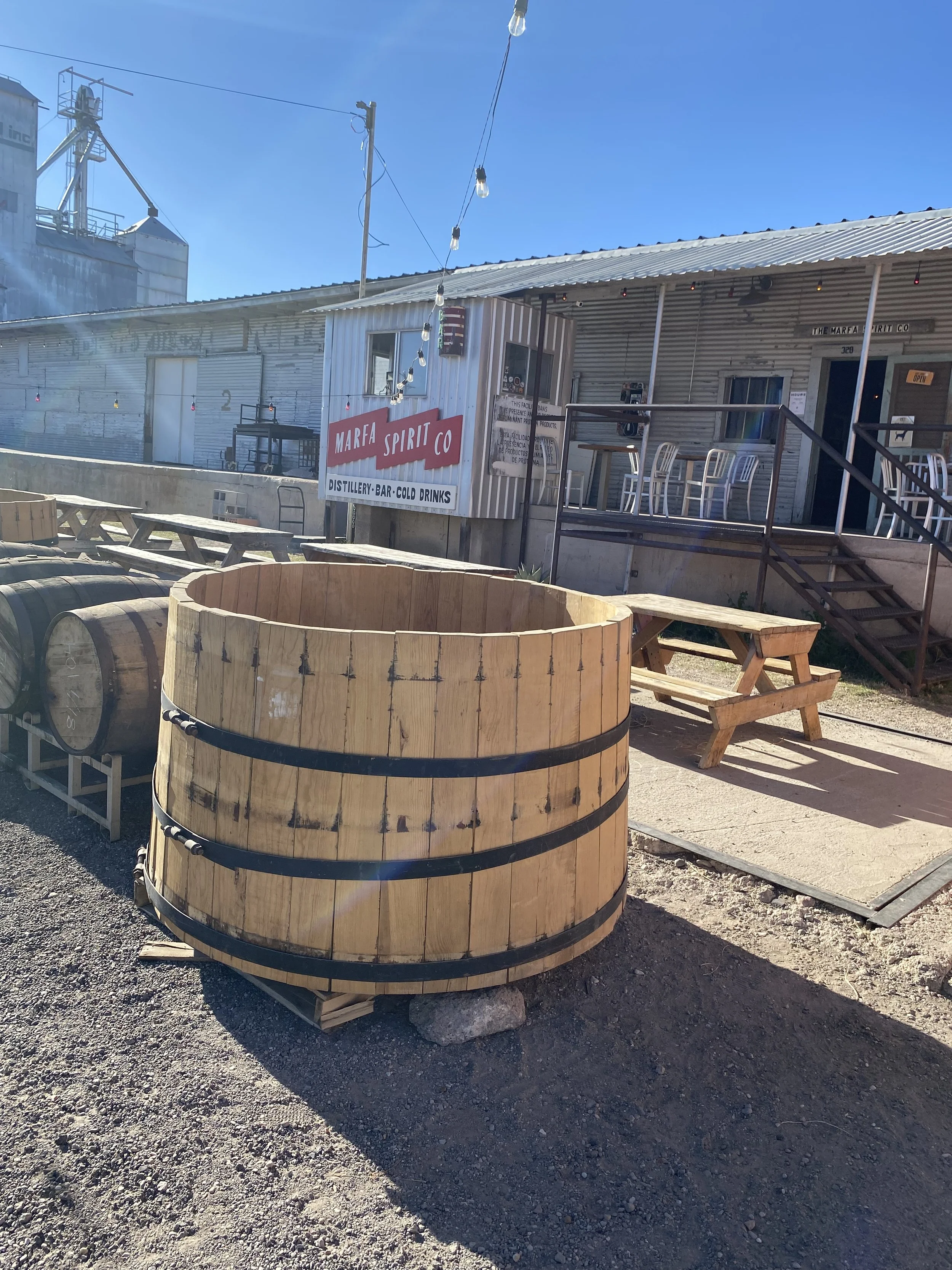 Dining in Marfa, Texas